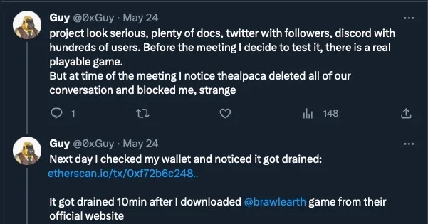 Le malware Realst Mac cible macOS Sonoma, voici comment rester en sécurité 2 Victime du logiciel malveillant Realst sur Mac sur Twitter