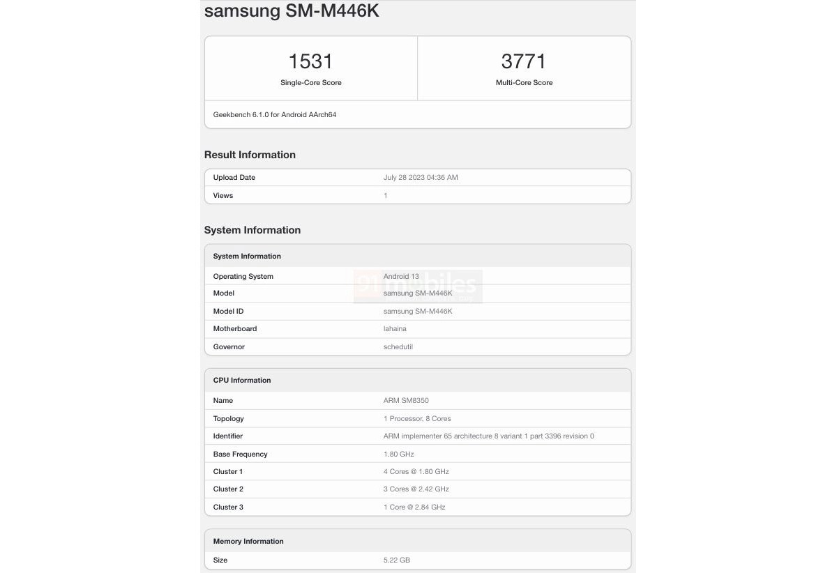 Le nouveau Samsung Galaxy M44 : une puissance inattendue avec Snapdragon 888 2 Samsung Galaxy M44
