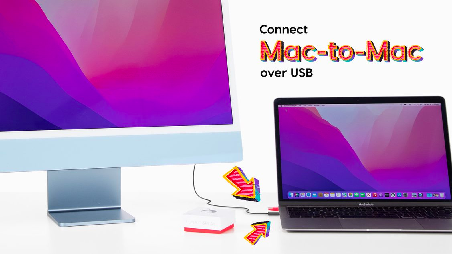 Luna Display se dote d'un réseau peer-to-peer, d'un système Mac-to-Mac via USB et de performances plus rapides 2 Luna Display se dote dun reseau peer to peer dun systeme Mac to Mac