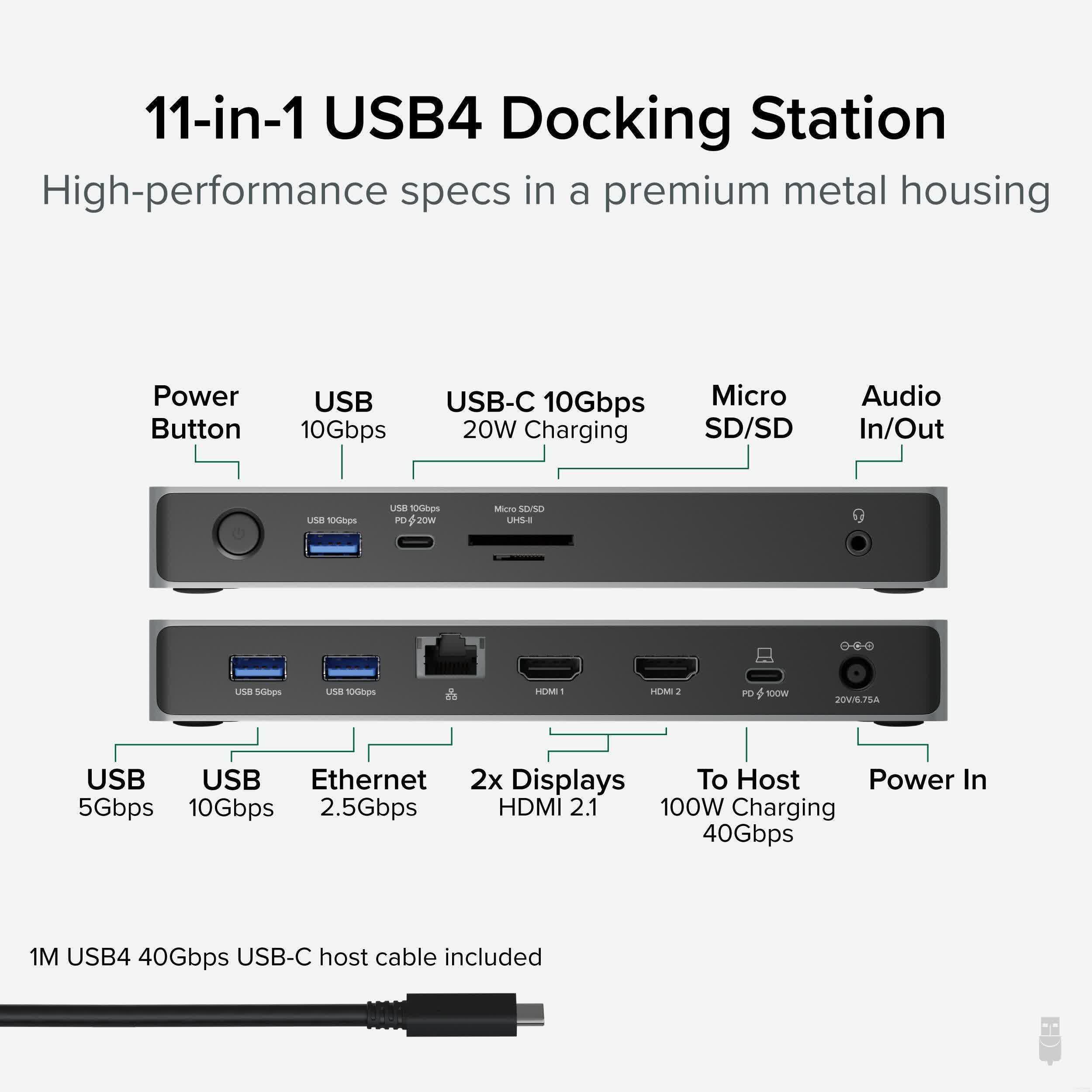 Plugable et Kensington dévoilent des stations d'accueil USB-4 prenant en charge deux écrans 4K 120Hz 2 Plugable et Kensington devoilent des stations daccueil USB 4 prenant en