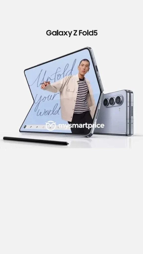 Samsung Galaxy Z Fold 5 : date de sortie, design, spécifications et plus encore 2 Les bannières promotionnelles des Galaxy Z Flip 5 et Fold 5 de Samsung ont fuité