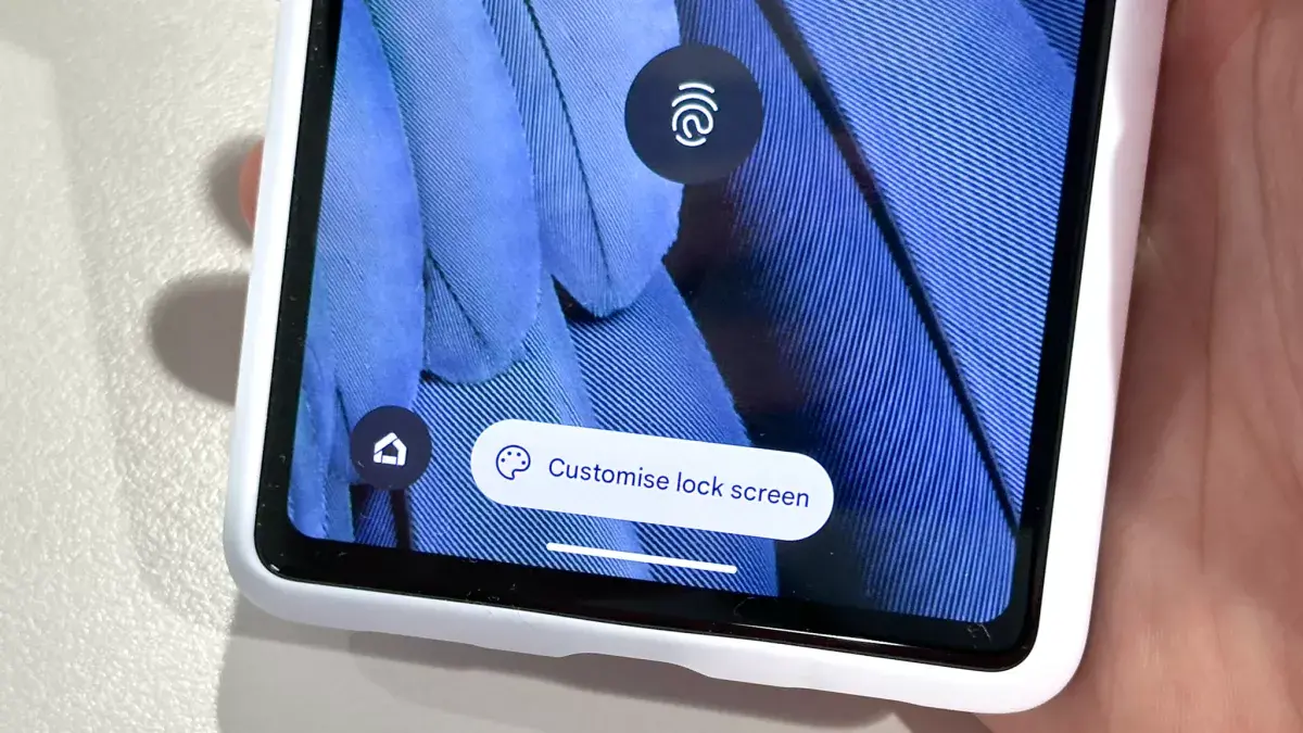 Écran de verrouillage Android 14