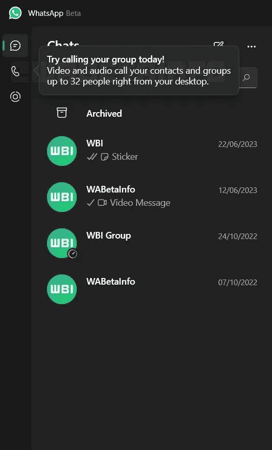 WhatsApp pour Windows permettra bientôt aux utilisateurs de passer des appels vidéo avec 32 participants 2 WhatsApp pour Windows permettra bientot aux utilisateurs de passer des