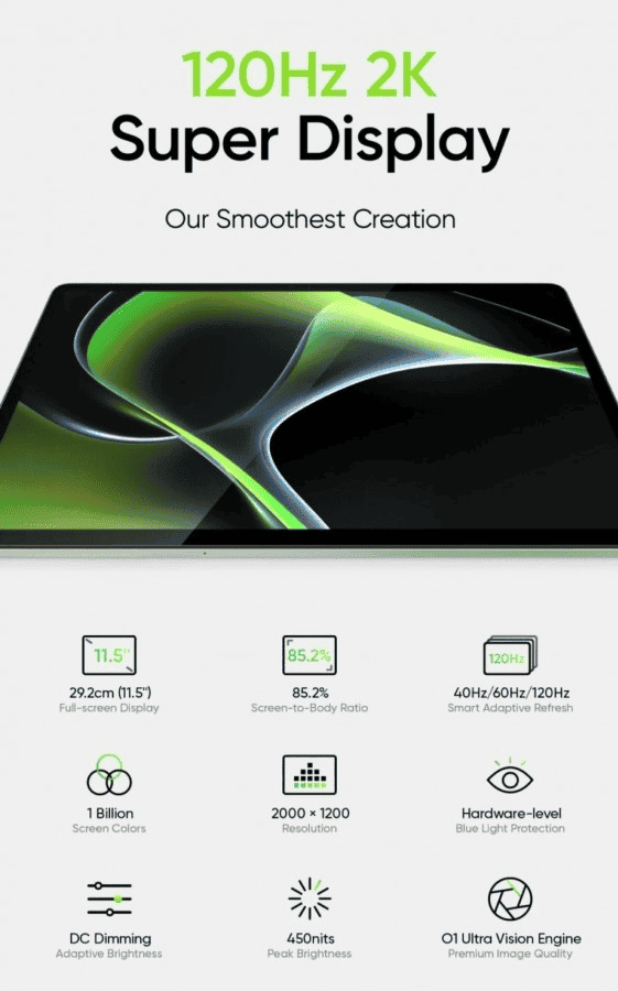 realme Pad 2 sort le 29 juillet avec un écran de 11,6 pouces et plus 2 Realme Pad 2