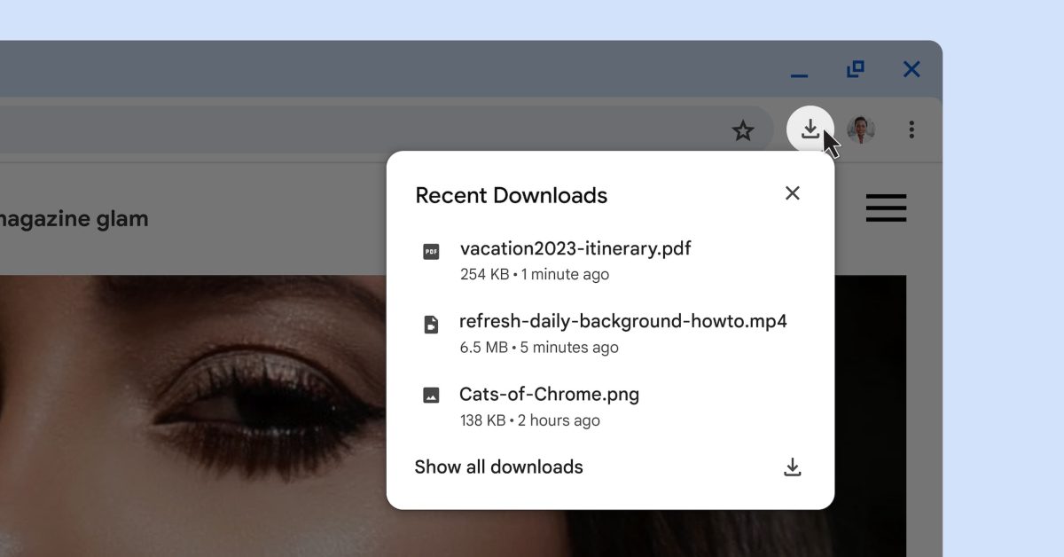 Google Chrome officially removing the download bar for a new tray UI
