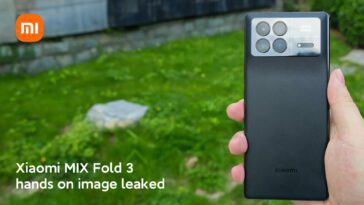 Xiaomi MIX Fold 3 fuite d'image en mains révélant le système de Quadruple caméra 1 xiaomiui