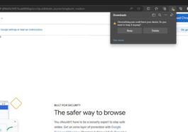 Microsoft Edge Warning