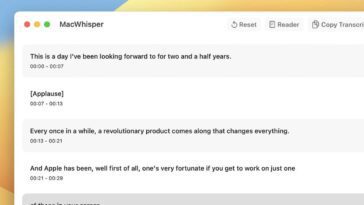 Application de transcription MacWhisper mise à jour avec une amélioration significative des performances et plus encore 3 MacWhisper transcription app updated with major performance boost and more