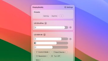 DisplayBuddy pour Mac obtient une mise à jour majeure avec une nouvelle interface et des préréglages 20 DisplayBuddy for Mac gets major update with new interface and presets