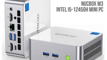Le GMKtec NucBox M3 avec CPU i5-12450 maintenant disponible en couleur blanche premium 15 GMKtec NucBox M3 with i5-12450 CPU now available in premium white color