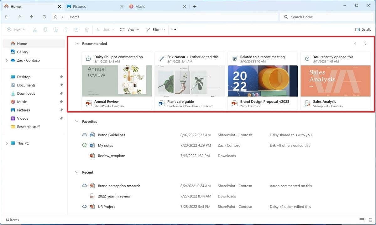 New Windows 11 Homepage