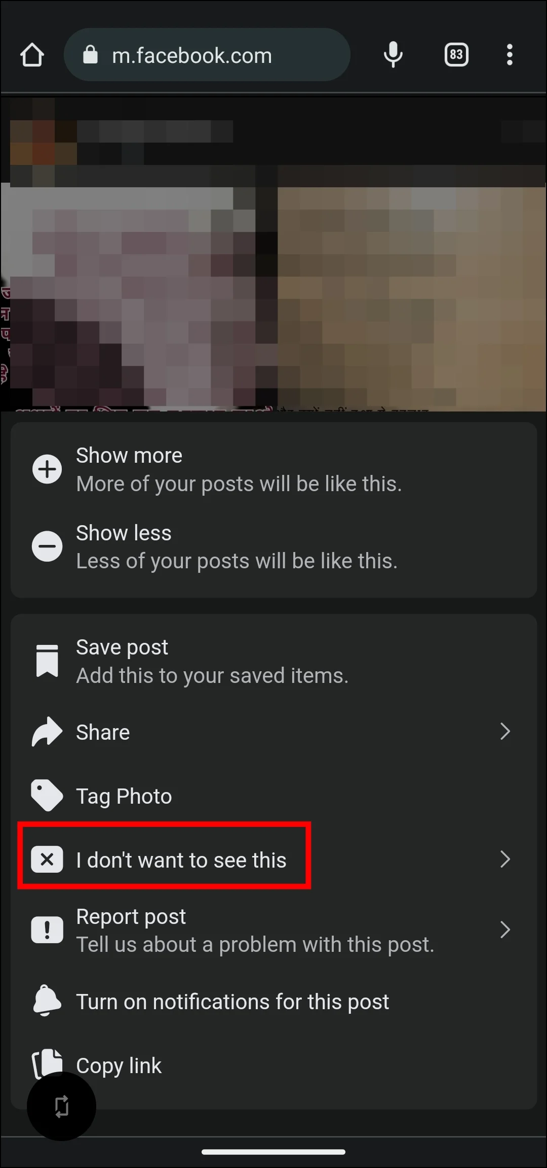 Comment désactiver les suggestions "Pour vous" sur Facebook 6 Désactiver