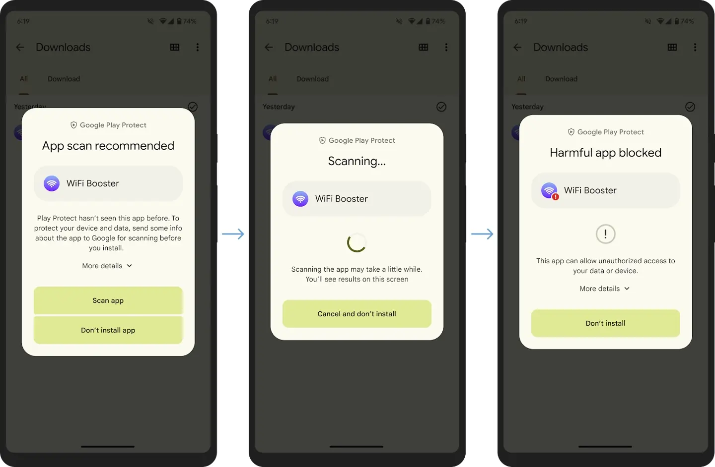 Google Play Protect prend désormais en charge la détection en temps réel des applications tierces 3 Google Play Protect prend desormais en charge la detection en.webp