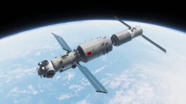 La Chine partage des plans ambitieux pour doubler sa station spatiale 24 Ilustração da Estação Espacial da China