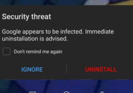 Huawei Google App Virus Notification