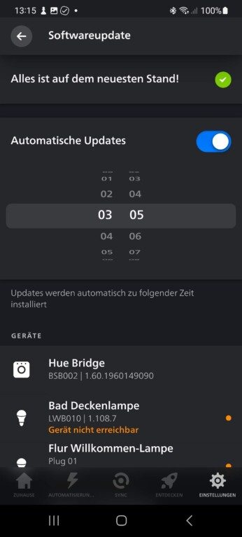 Mettre à jour Philips Hue : Voici comment obtenir de nouvelles fonctionnalités 7 Le pont Hue doit-il être mis à jour ? (Capture d'écran)