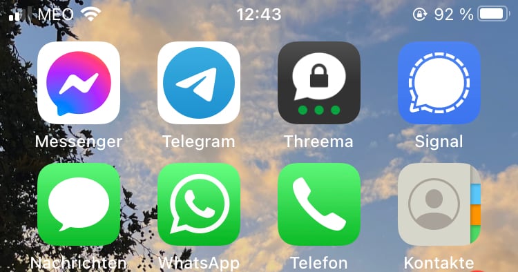 Messenger auf dem iPhone