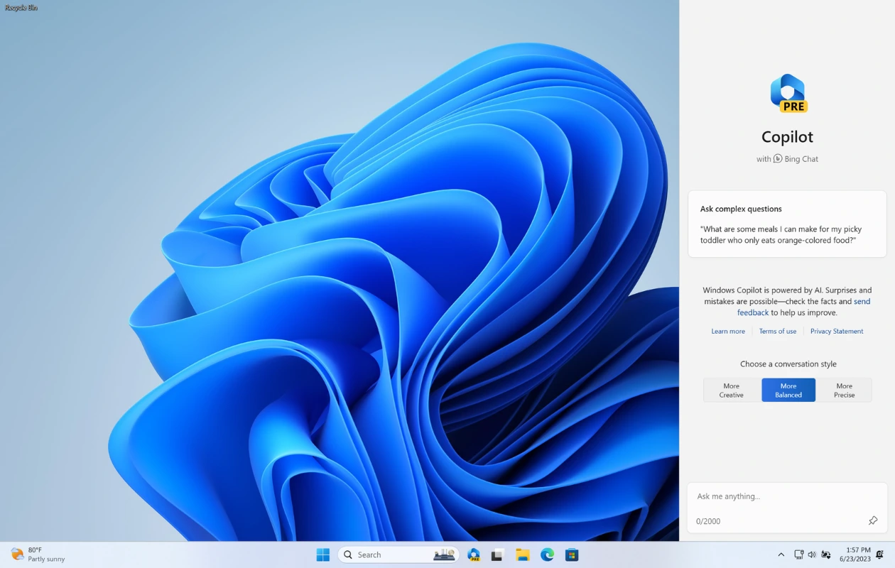 Windows 11 Dev Build 23580