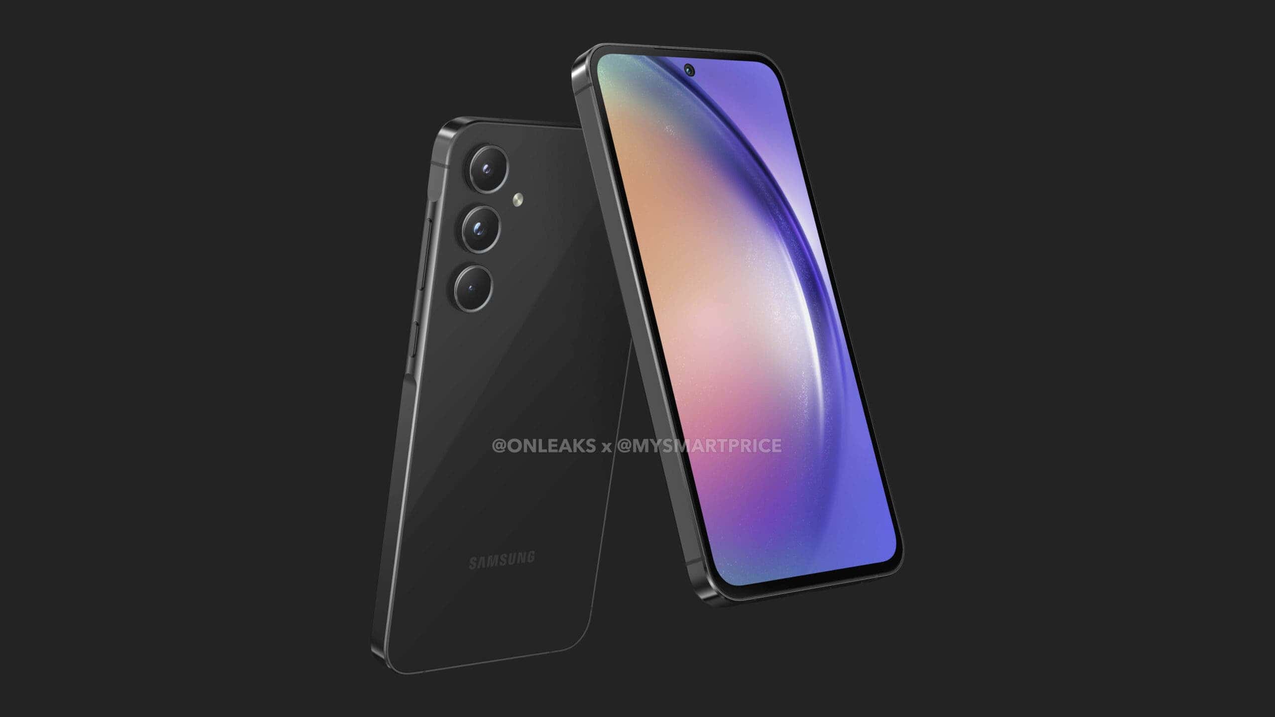 1701598568 711 Samsung Galaxy A55 de nouveaux rendus revelent son design