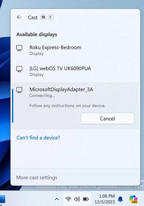 Windows 11 Insider Preview Build 26010