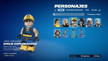 lego fortnite nouvelle skin gratuite emilie exploradora comment l'obtenir