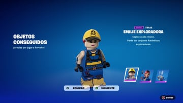lego fortnite nouvelle skin gratuite emilie exploradora comment l'obtenir