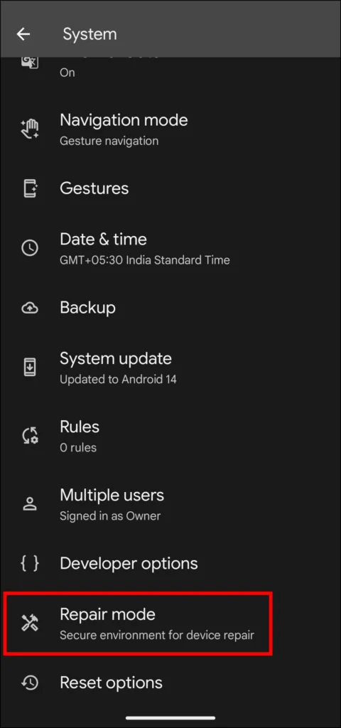 Comment activer le mode réparation sur les téléphones Pixel