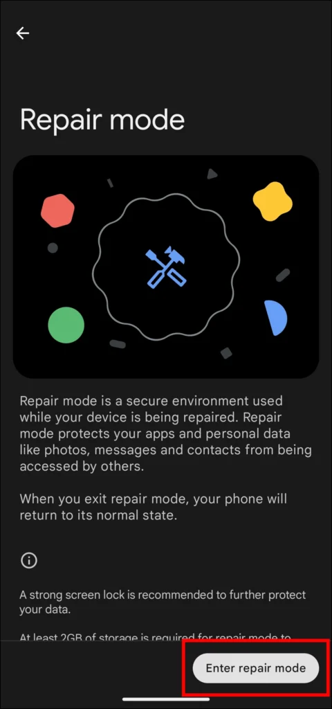 Comment activer le mode réparation sur les téléphones Pixel