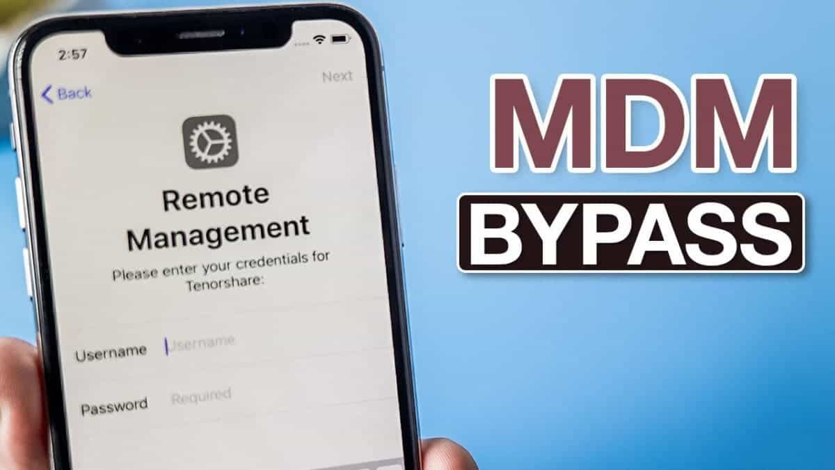 Bypass MDM tenorshare