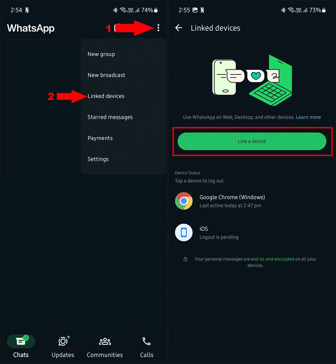 Comment utiliser le même compte WhatsApp sur Android et iPhone 3 How to use Same WhatsApp account on Android and iPhone