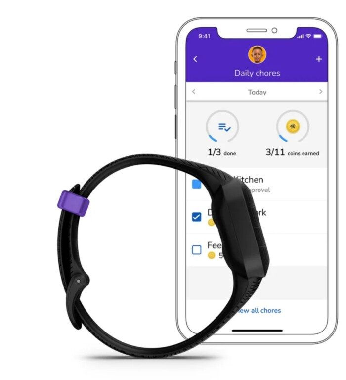 La plupart des smartwatches pour enfants peuvent être configurées via une application. (Photo : Garmin)