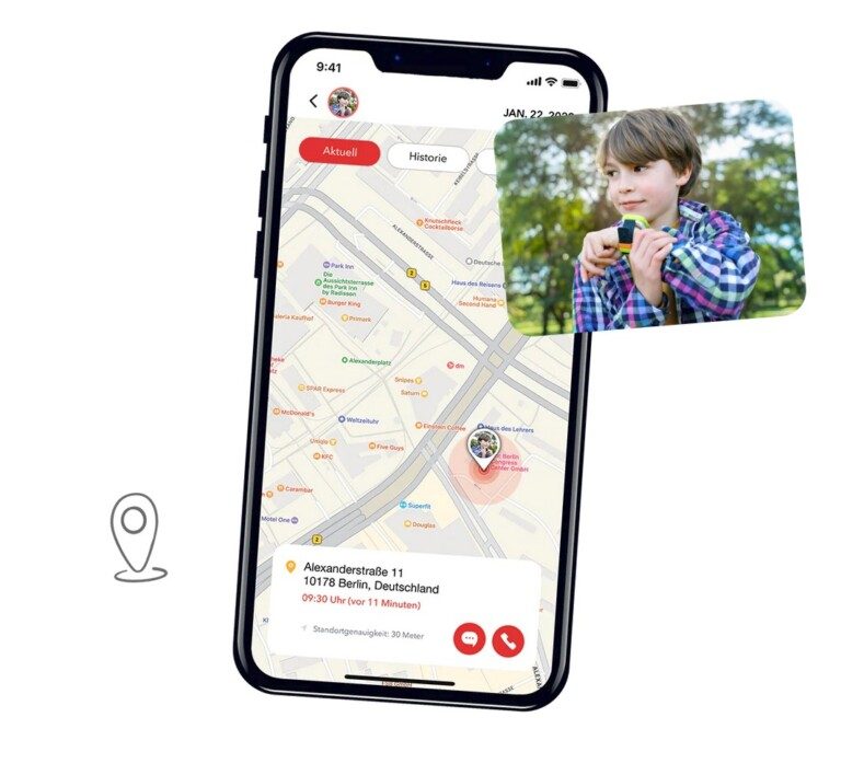Une smartwatch avec module GPS permet de localiser l'enfant. Mais ce n'est pas toujours nécessaire. (Photo : Xplora)