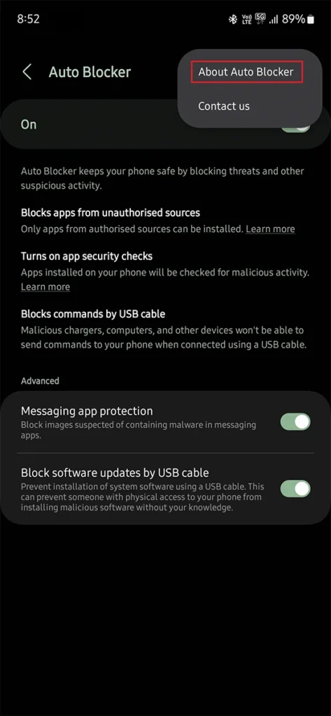 Comment activer le bloqueur automatique de PUB sur les téléphones Samsung Galaxy 3 Auto Blocker on Samsung Galaxy