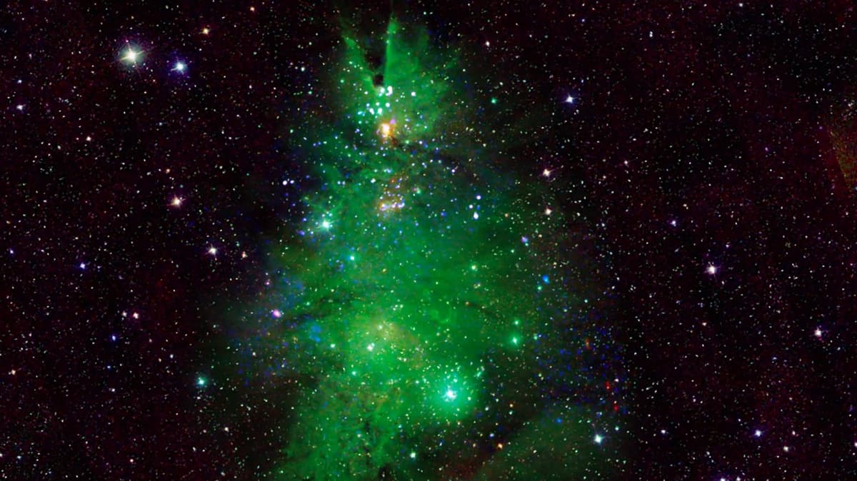 Nova imagem da NASA do aglomerado NGC 2264, também conhecido como o