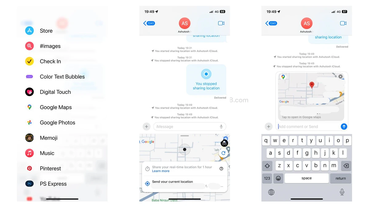 Comment partager la position en direct dans iMessage sur iPhone, iPad et Mac 5 Comment partager la position en direct dans iMessage