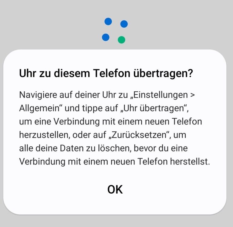 Connecter la Samsung Galaxy Watch à un nouveau smartphone: voici comment faire 5 Samsung Wearable aide à transférer les données de la Galaxy Watch vers le nouveau téléphone. (Capture d'écran)