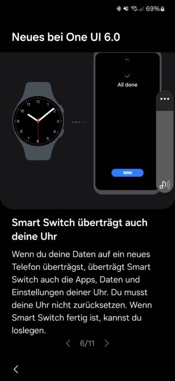 Connecter la Samsung Galaxy Watch à un nouveau smartphone: voici comment faire 8 Android 14 avec OneUI 6 facilite encore plus la transition sur les smartphones Samsung actuels. (Capture d'écran)