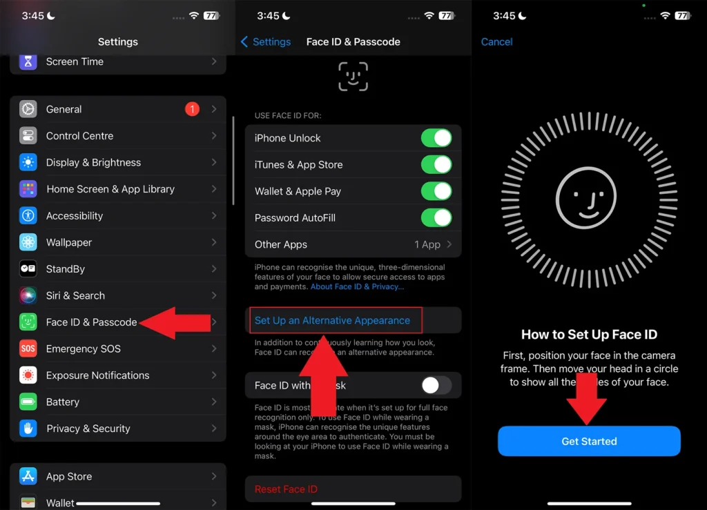 Comment ajouter un deuxième visage à Face ID sur iPhone 2 Comment ajouter un autre Face ID sur iPhone
