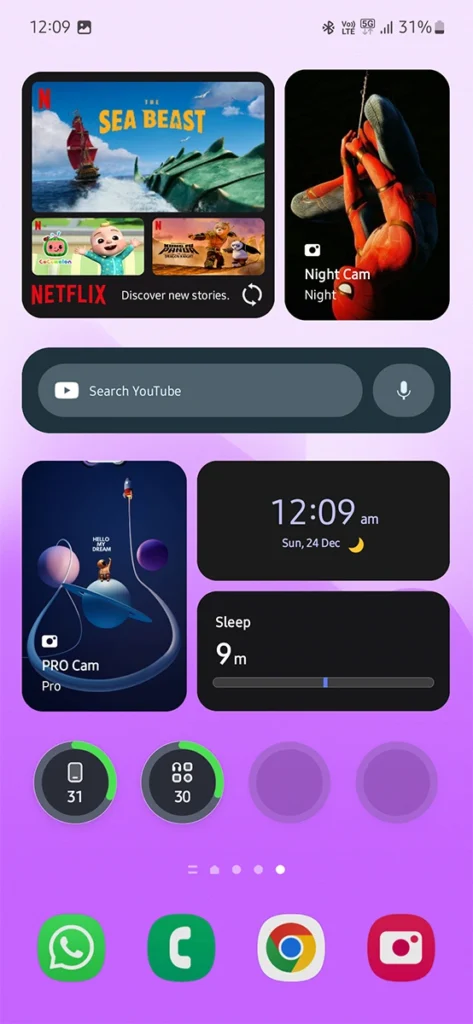 Comment lancer l'appareil photo avec des paramètres spécifiques sur les téléphones Samsung Galaxy 2 Comment ajouter un widget d'appareil photo personnalisé sur Samsung
