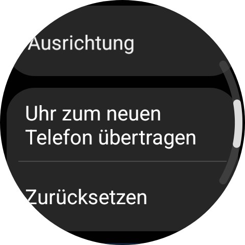 Connecter la Samsung Galaxy Watch à un nouveau smartphone: voici comment faire 2 Dans les paramètres, vous trouverez l'option pour changer de téléphone. (Capture d'écran)