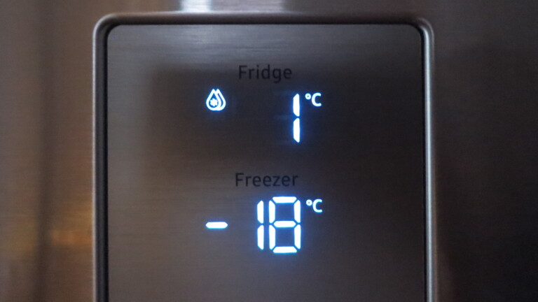 Temperaturanzeige der KGK Samsung Bespoke