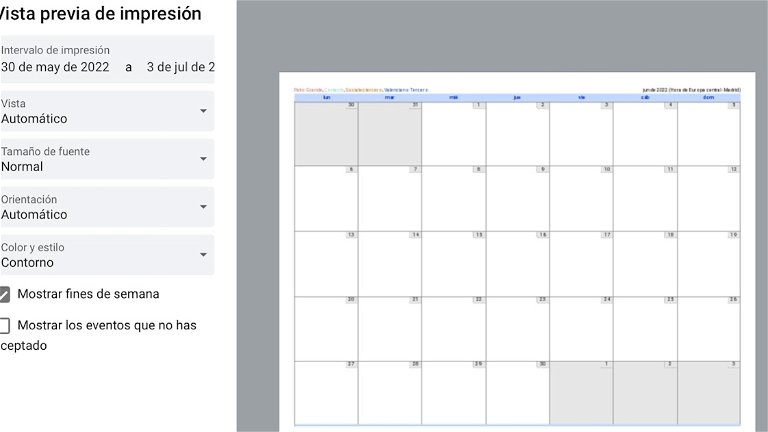 Voici comment imprimer un calendrier de Google Calendar 2 Voici comment imprimer un calendrier Google Calendar
