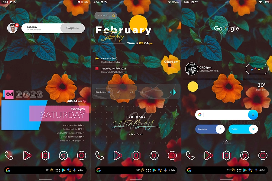 Les 12 meilleurs widgets KWGT pour personnaliser l'écran d'accueil Android 12 best kwgt widgets