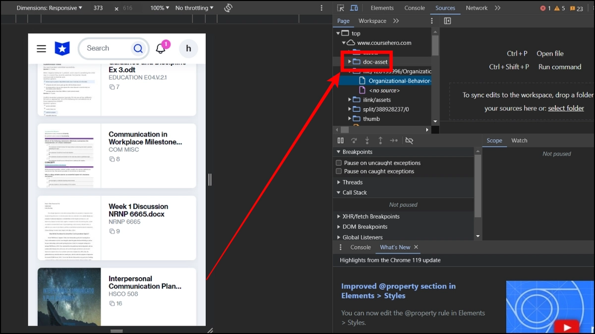 Comment déflouter Course Hero