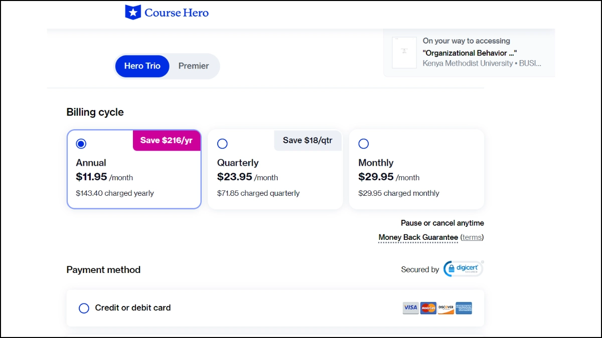 Comment déflouter Course Hero