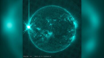 Monstrueuse éruption solaire X5 est la plus grande explosion survenue sur le Soleil depuis 2017 21 Imagem da super explosão ocorrida no Sol