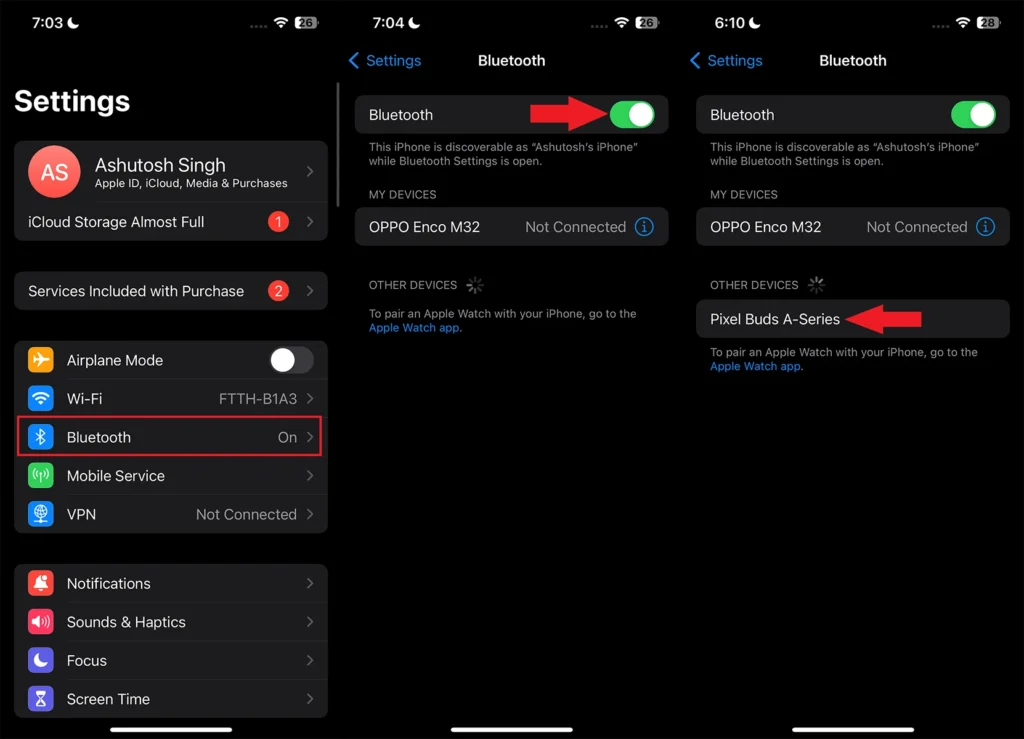 Comment connecter les Pixel Buds avec un iPhone