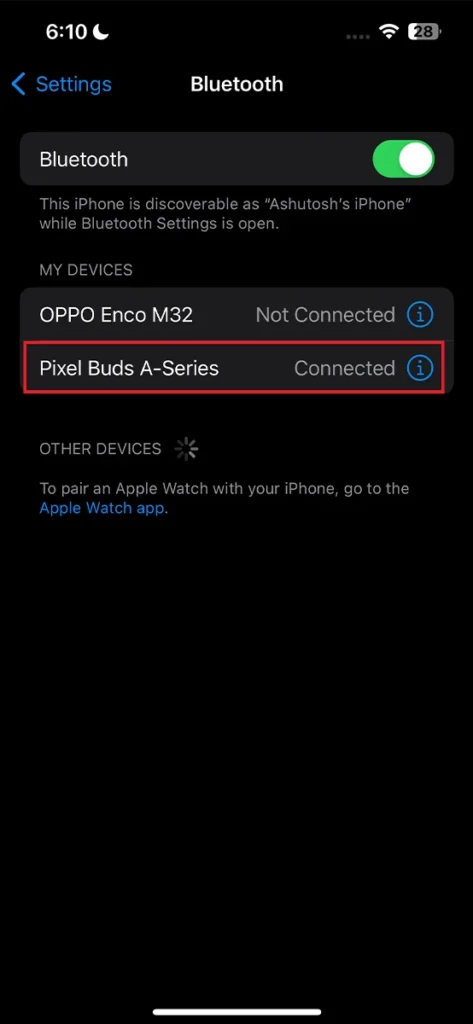 Comment connecter les Pixel Buds avec un iPhone