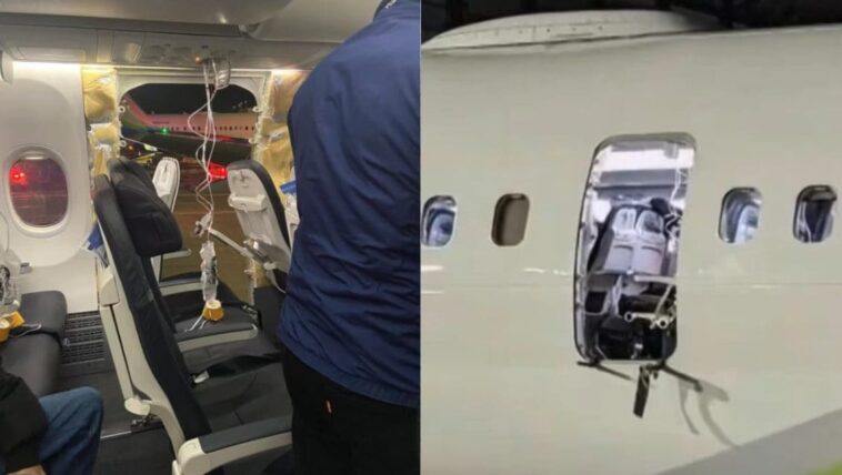 Les mots de Boeing sur la porte qui a explosé en vol : "Nous reconnaissons l'erreur" 1 Come ha fatto l’aereo dell’Alaska Airlines a perdere un portellone in volo