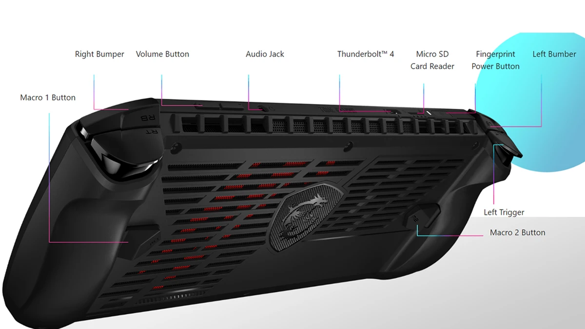 MSI Claw est la nouvelle console alternative au Steam Deck : spécifications et fonctionnalités 5 MSI Claw specs